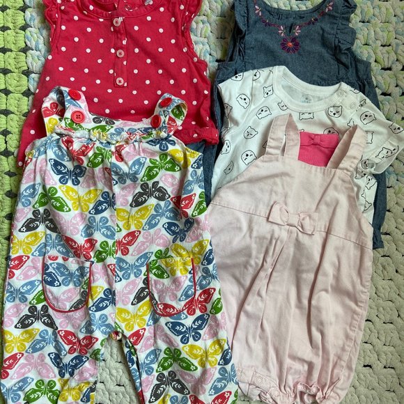 Baby Boden Other - Set Of 4 Overall Cute For Girl Size 6-12M